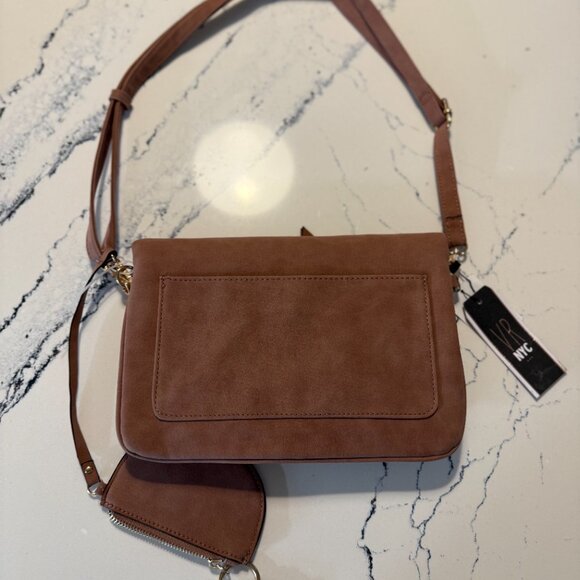 Violet Ray NYC x Target Cinnamon Brown Vegan Leather Purse NWT adjustable strap - Picture 3 of 13